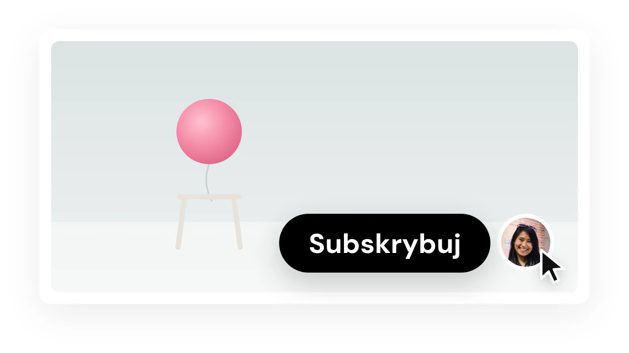 Przycisk Subskrybuj przy znaku wodnym kanału w rogu filmu YouTube