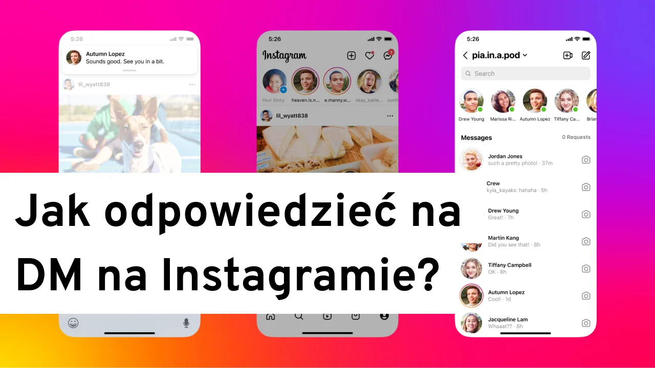 Jak odpowiedzieć na wiadomość na Instagramie