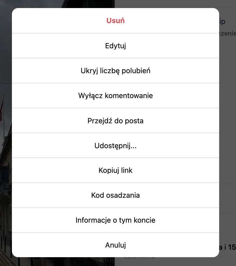 Jak ukryc lajki na Instagramie z poziomu przeglądarki