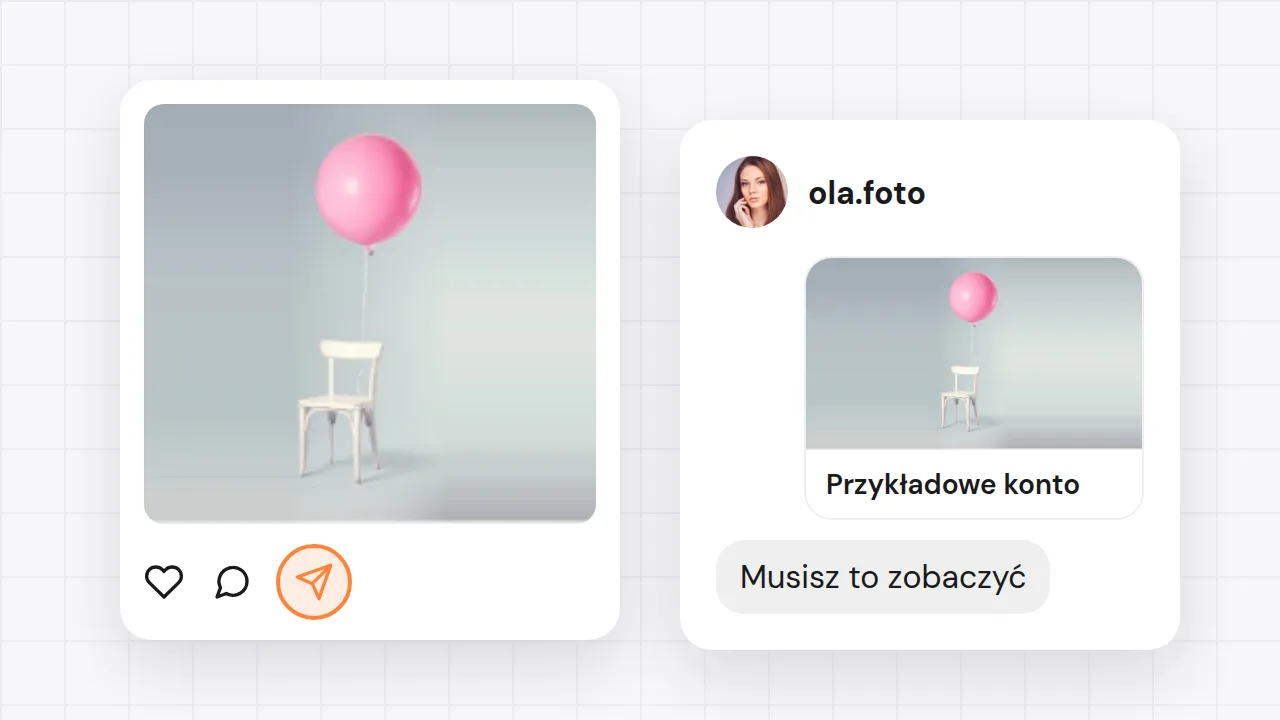 Post wysłany dalej w wiadomości prywatnej z dopiskiem „Musisz to zobaczyć”
