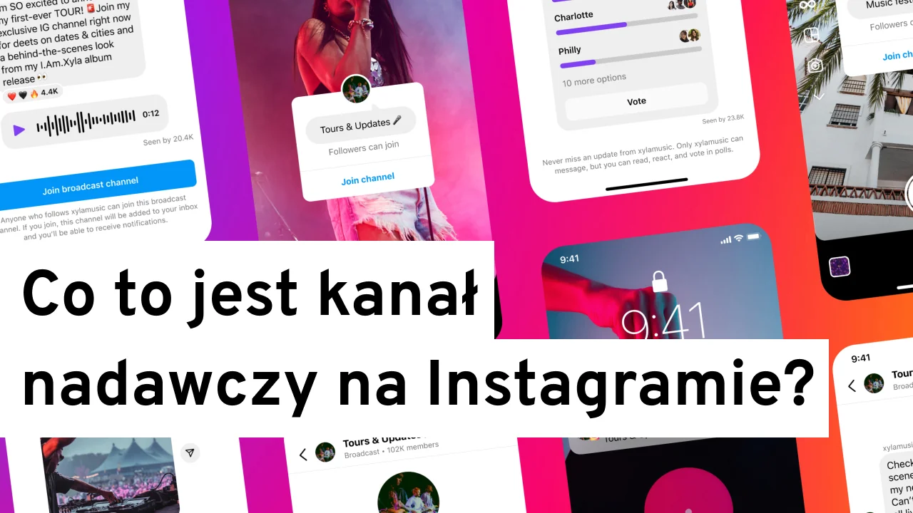 Kanał nadawczy na Instagramie